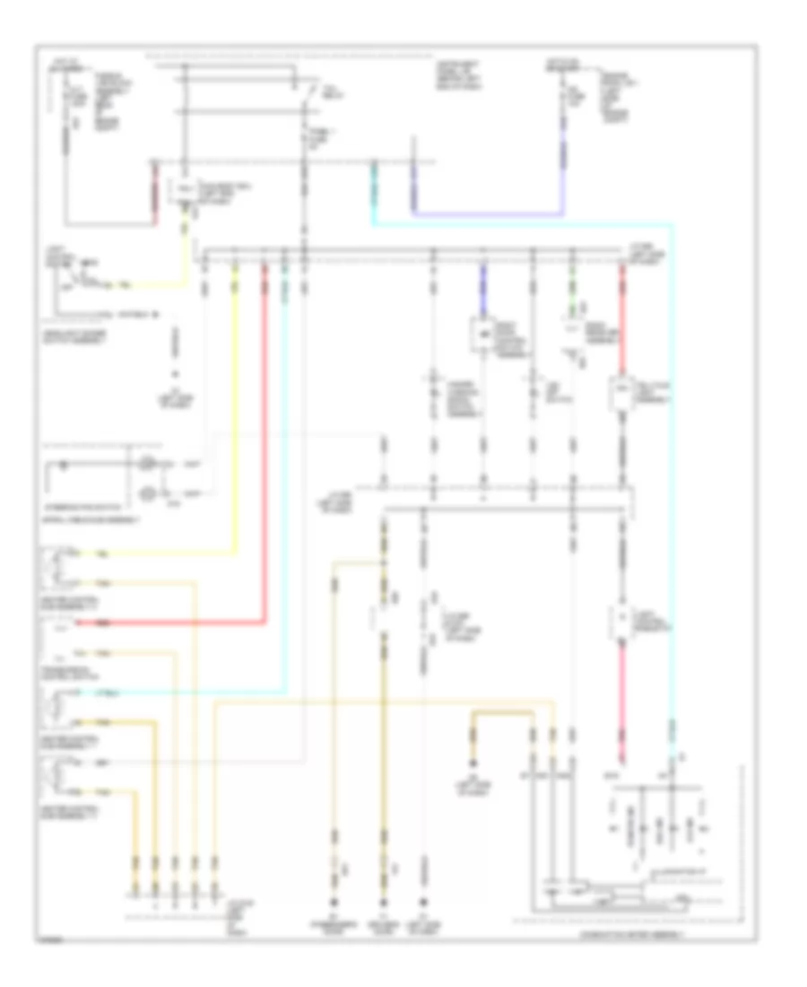 Электросхема подсветки приборов, кроме EV для Scion iQ 2013