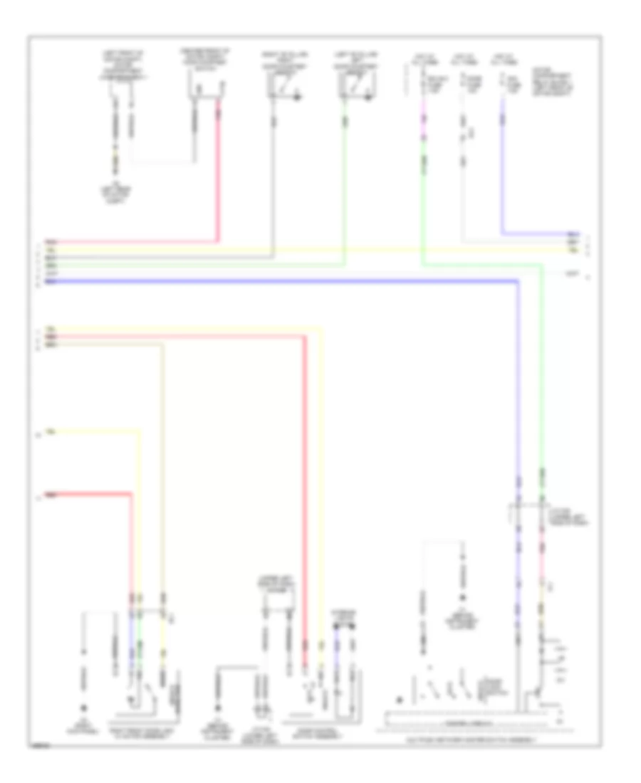 Power Door Locks Wiring Diagram, EV (2 из 4) для Scion iQ 2013