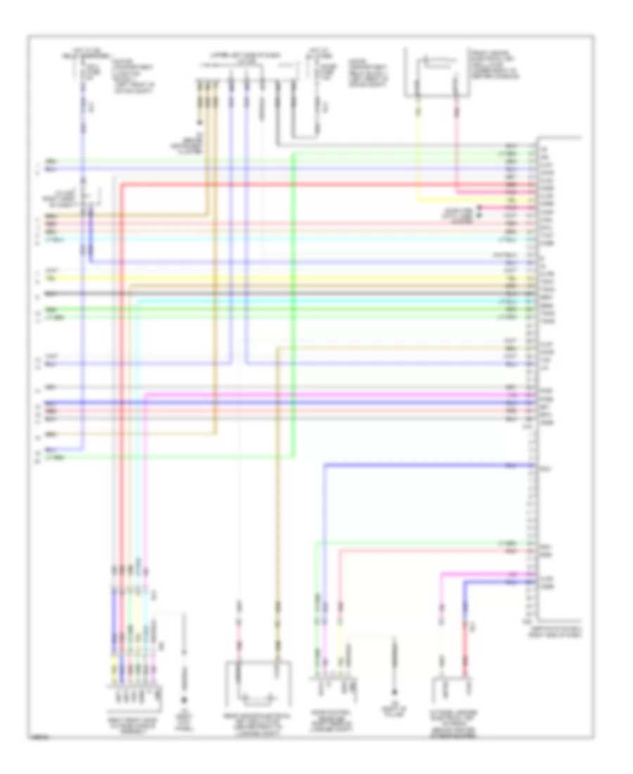 Power Door Locks Wiring Diagram, EV (4 из 4) для Scion iQ 2013