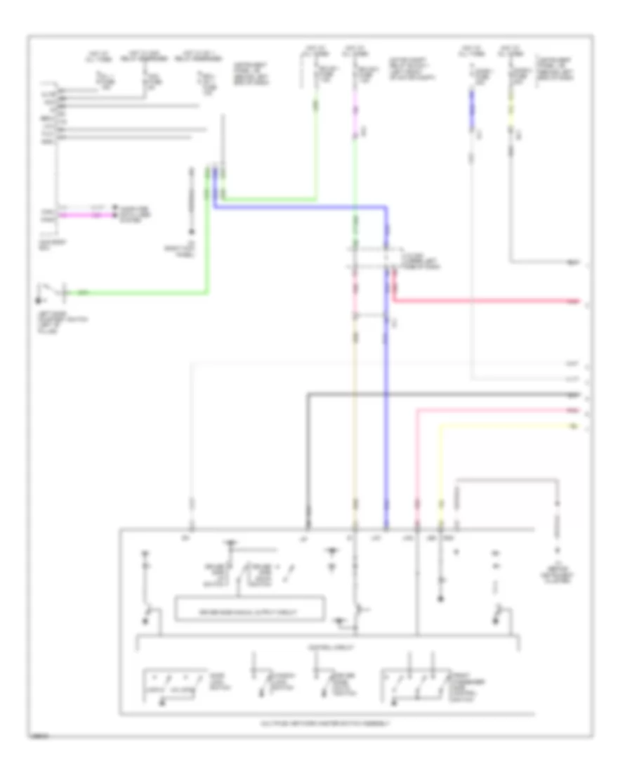 Power Windows Wiring Diagram, EV (1 из 2) для Scion iQ 2013