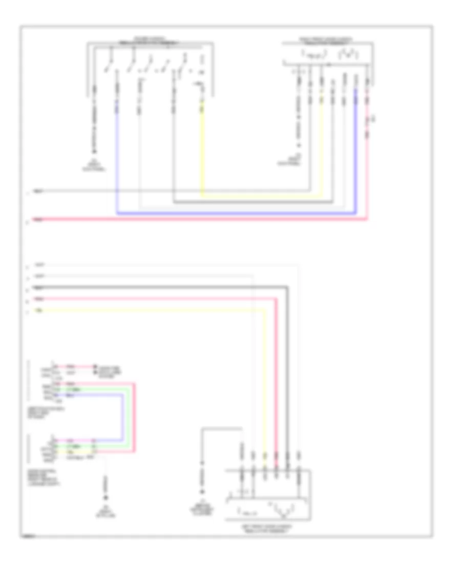 Power Windows Wiring Diagram, EV (2 из 2) для Scion iQ 2013