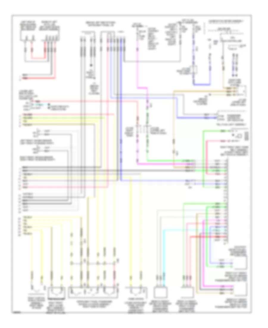 Supplemental Restraints Wiring Diagram, EV (2 из 2) для Scion iQ 2013