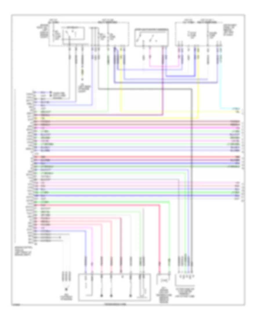 Электросхема коробки передач АКПП, кроме EV (1 из 2) для Scion iQ 2013
