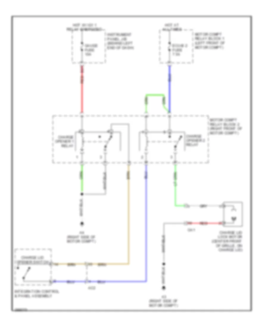 Charge Lid Opener Wiring Diagram, EV для Scion iQ 2013