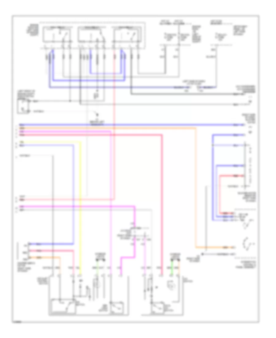 Электросхема кондиционера с ручный управлением (2 из 2) для Scion xB 2013