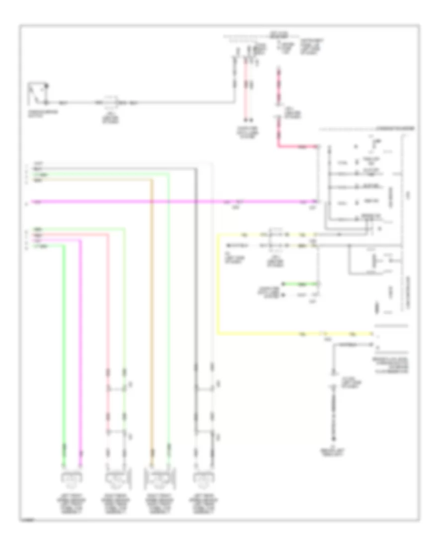 Электросхема антиблокировочной тормозной системы АБС (ABS) (2 из 2) для Scion xB 2013