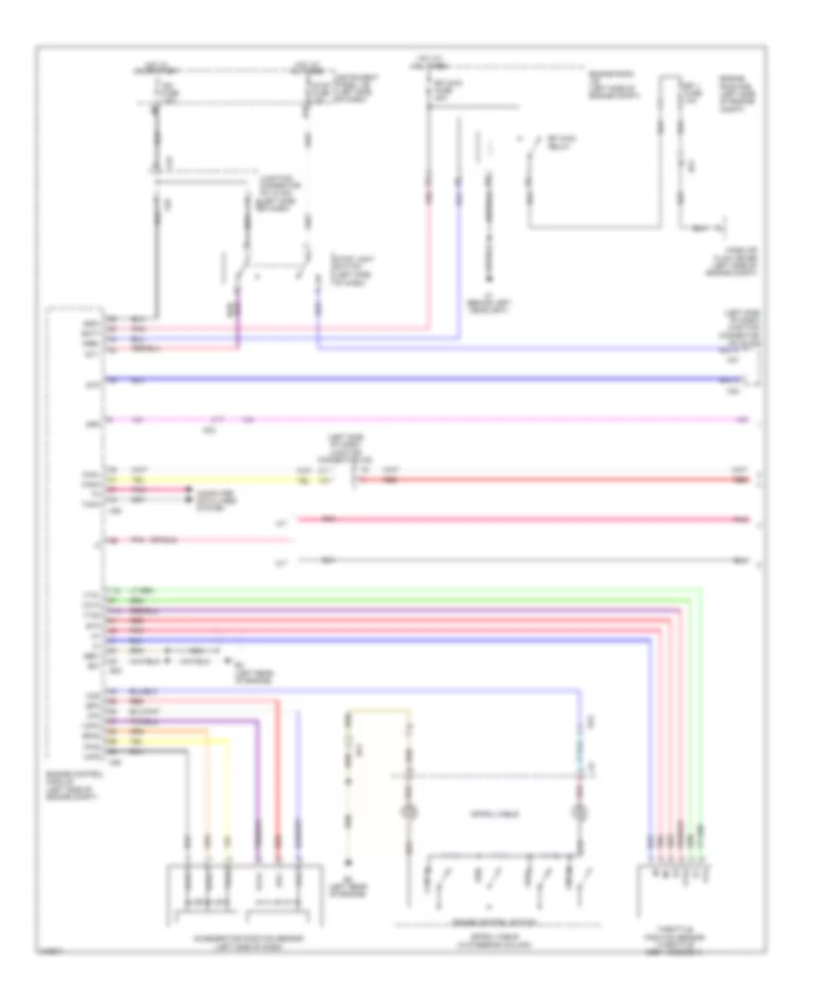 Электросхема системы круизконтроля (1 из 2) для Scion xB 2013