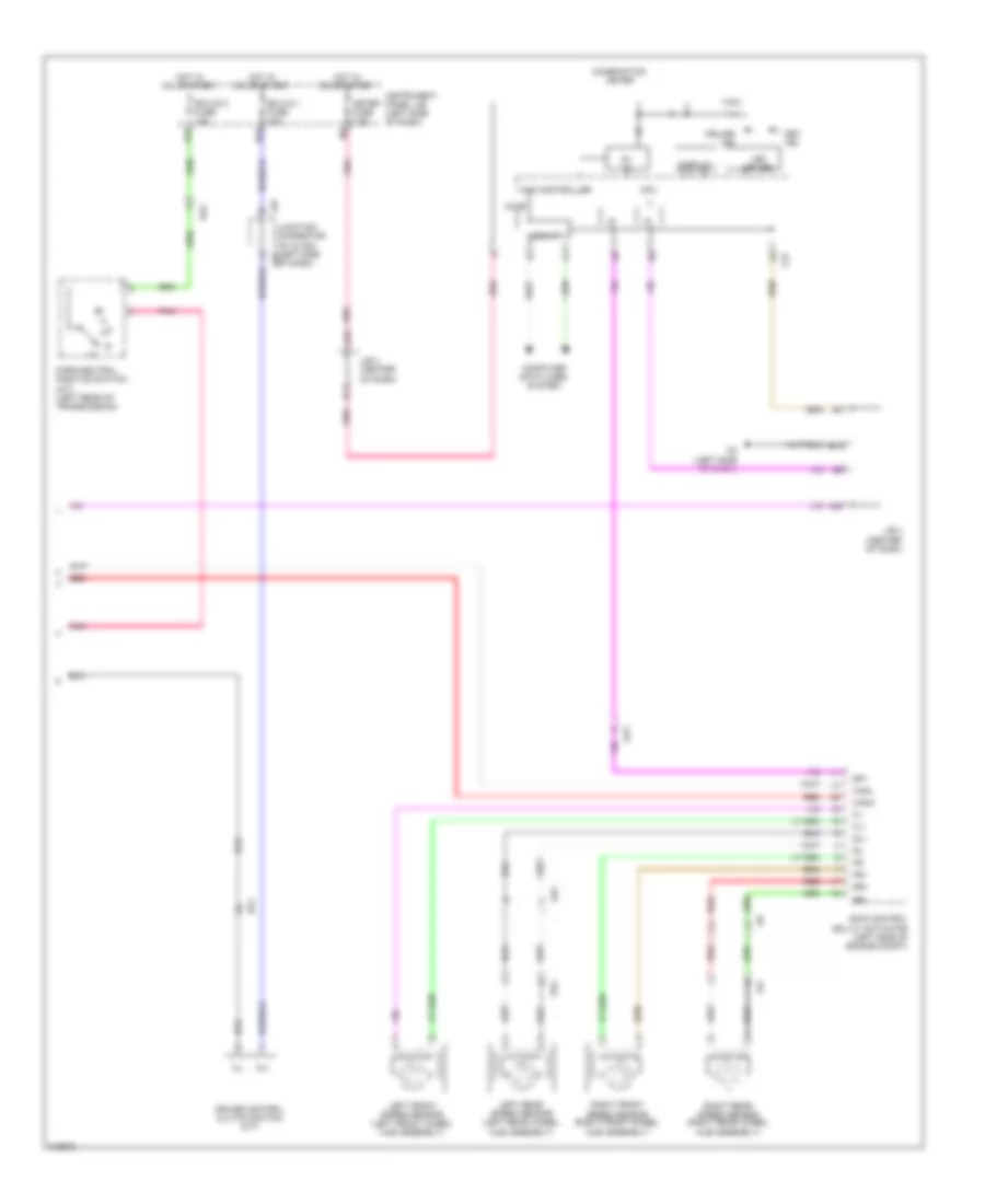 Электросхема системы круизконтроля (2 из 2) для Scion xB 2013