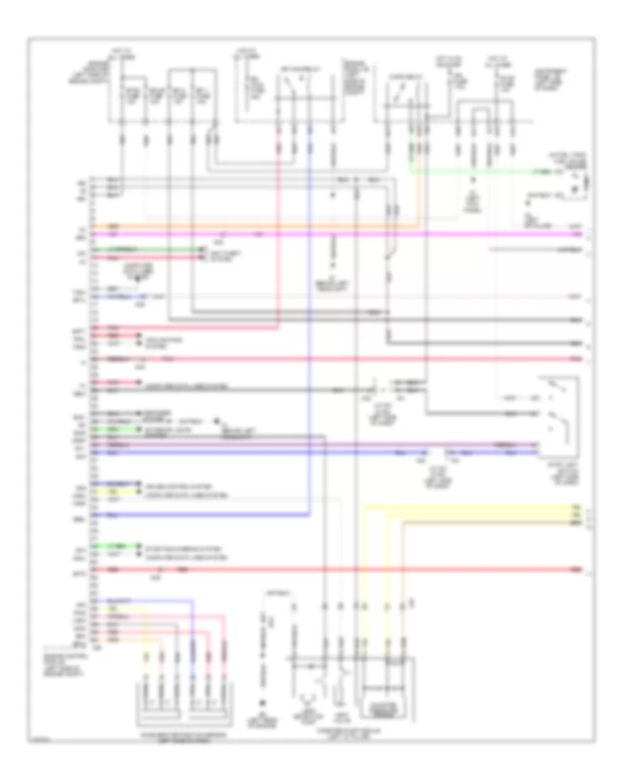 2.4L, Электросхема системы управления двигателем (1 из 4) для Scion xB 2013