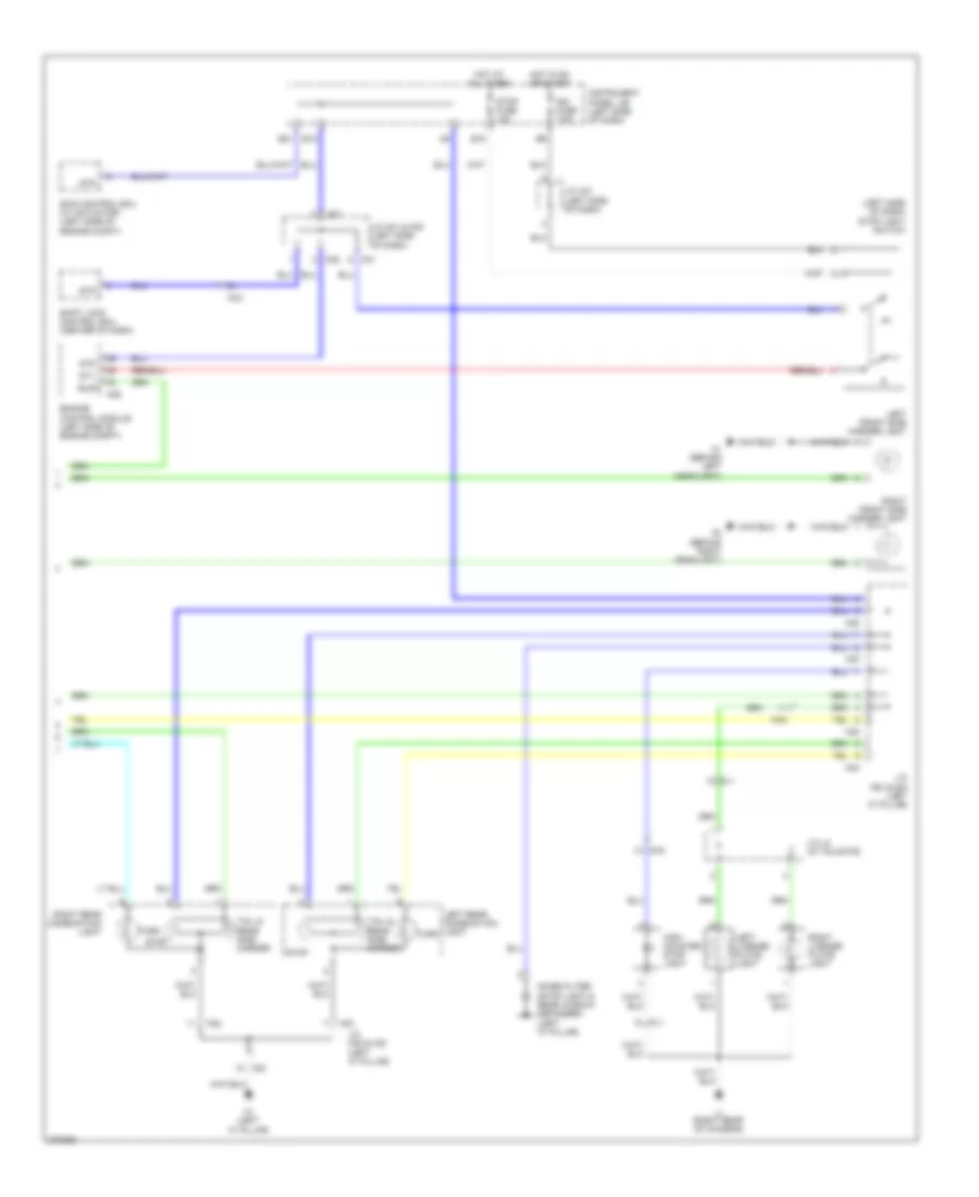 Электросхема внешнего освещения (2 из 2) для Scion xB 2013
