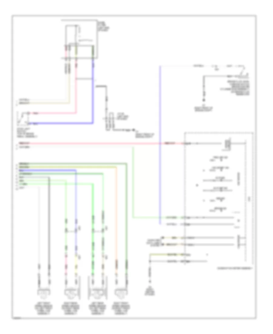 Электросхема антиблокировочной тормозной системы АБС (ABS) (2 из 2) для Scion FR-S 2014