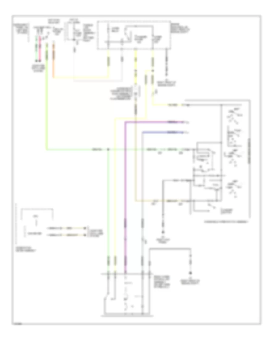Электросхема стеклоочистителя, дворников и омывателя для Scion FR-S 2014