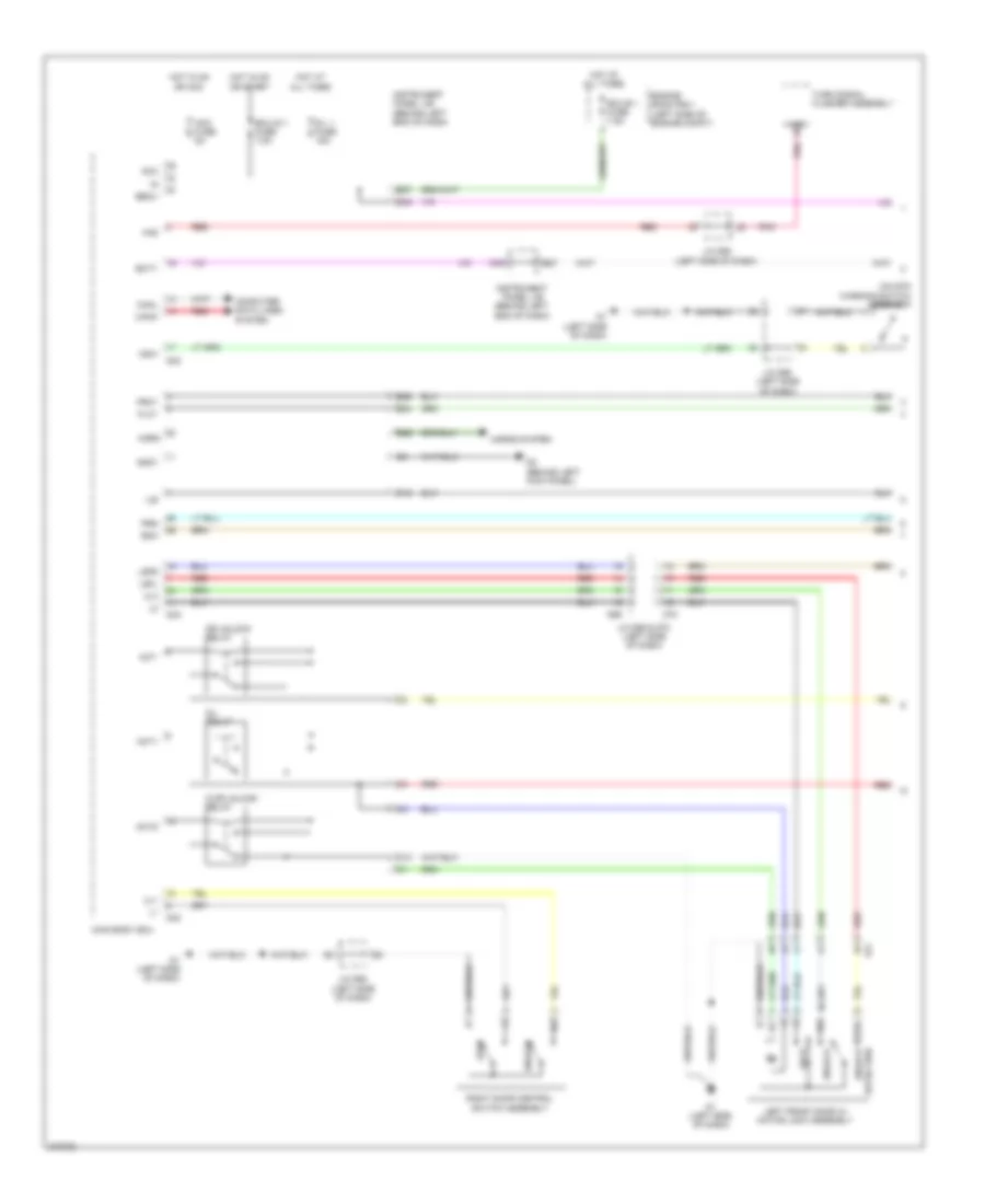 Электросхема центрального замка (1 из 2) для Scion iQ 2014