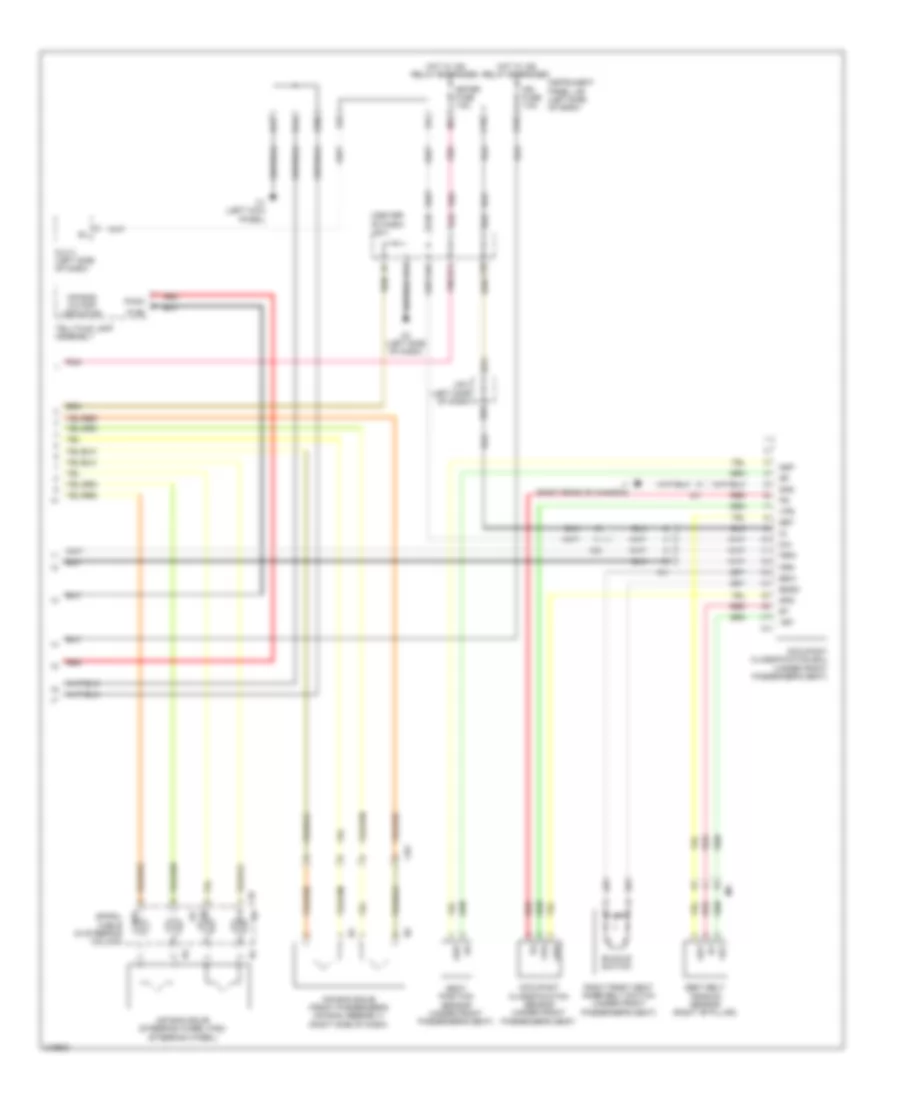 Электросхема подушек безопасности SRS AirBag (2 из 2) для Scion xB 2014