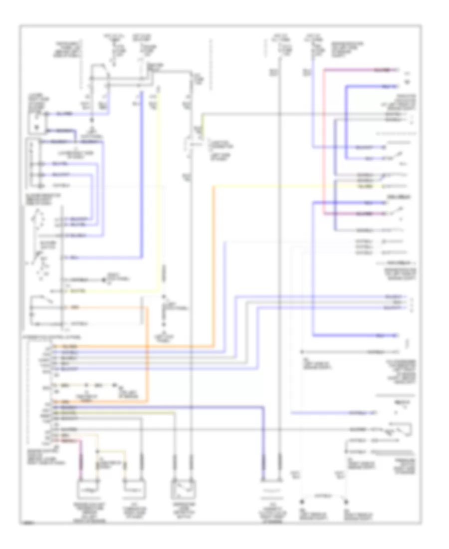 Электросхема кондиционера с ручный управлением (1 из 2) для Scion xB 2004