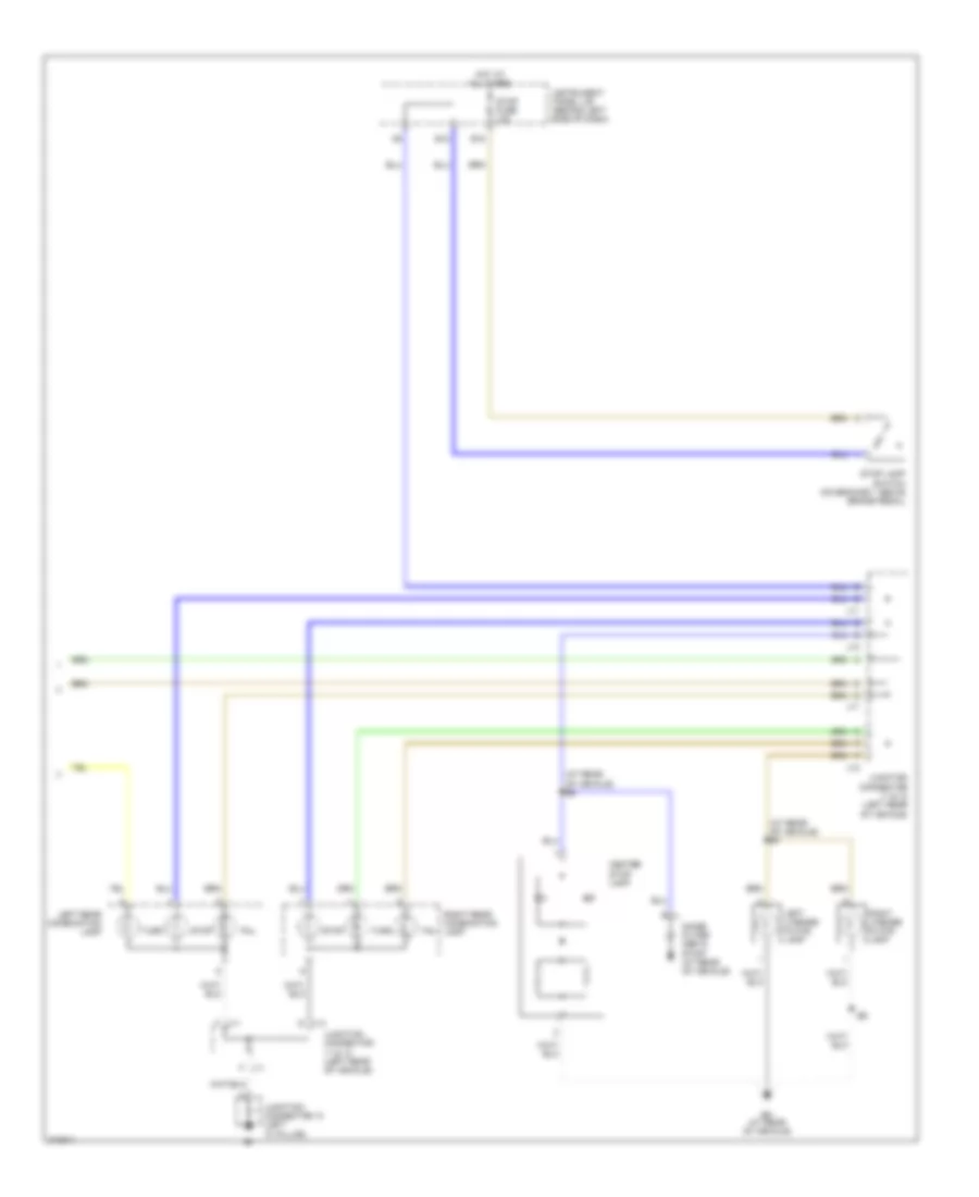 Электросхема внешнего освещения (2 из 2) для Scion tC 2005