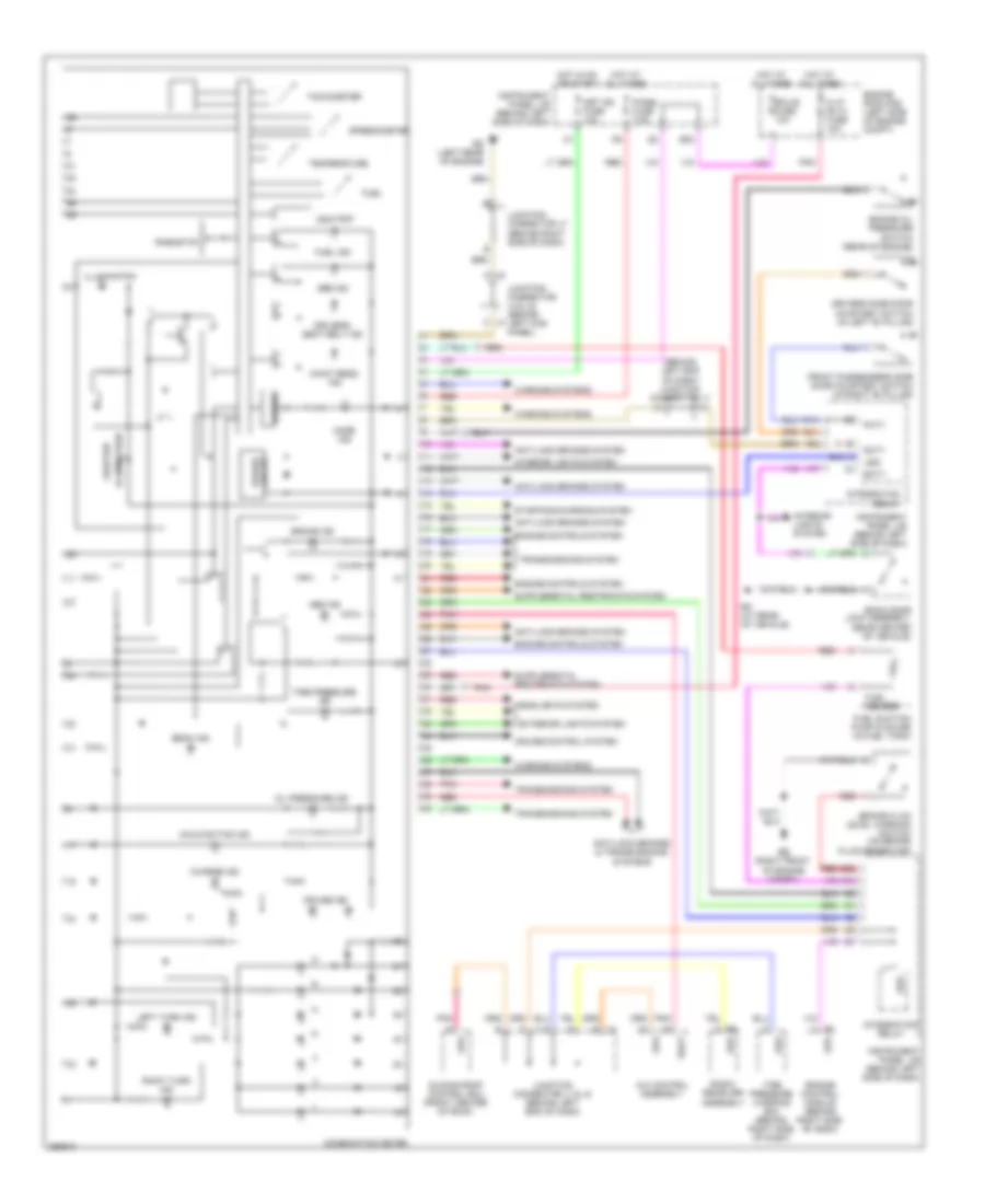 Электросхема панели приборов для Scion tC Spec 2008