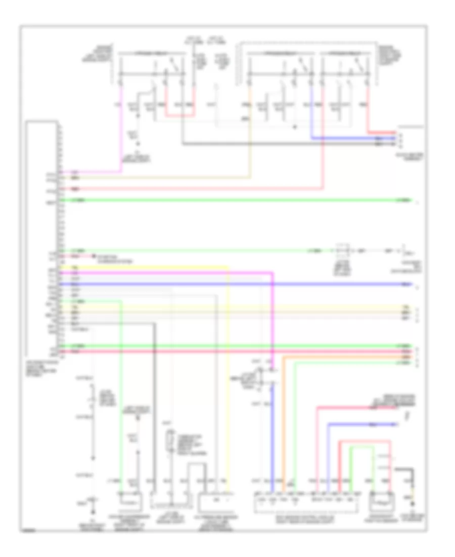 Электросхема кондиционера с ручный управлением (1 из 2) для Scion xD 2008