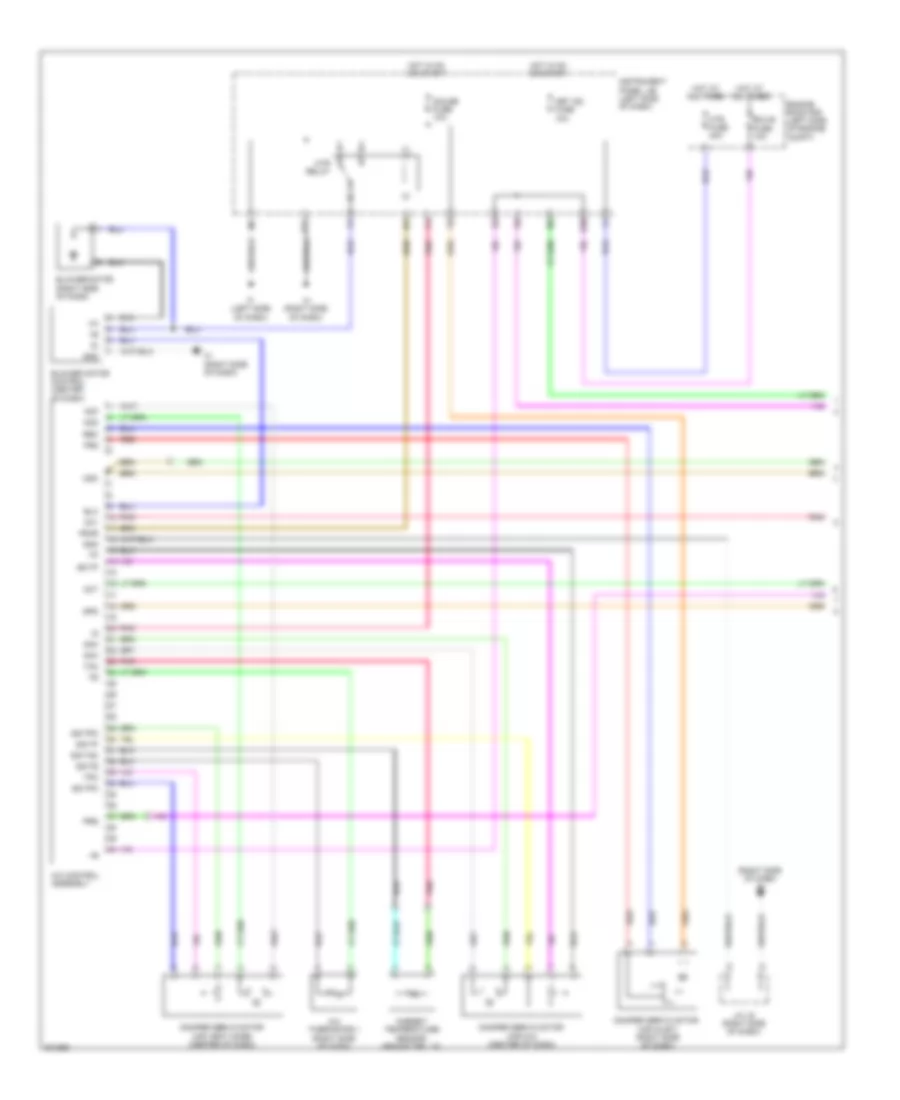 Электросхема кондиционера с ручный управлением (1 из 2) для Scion tC 2009