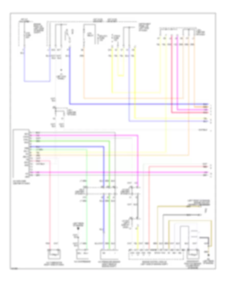 Электросхема кондиционера с ручный управлением (1 из 2) для Scion xB 2009
