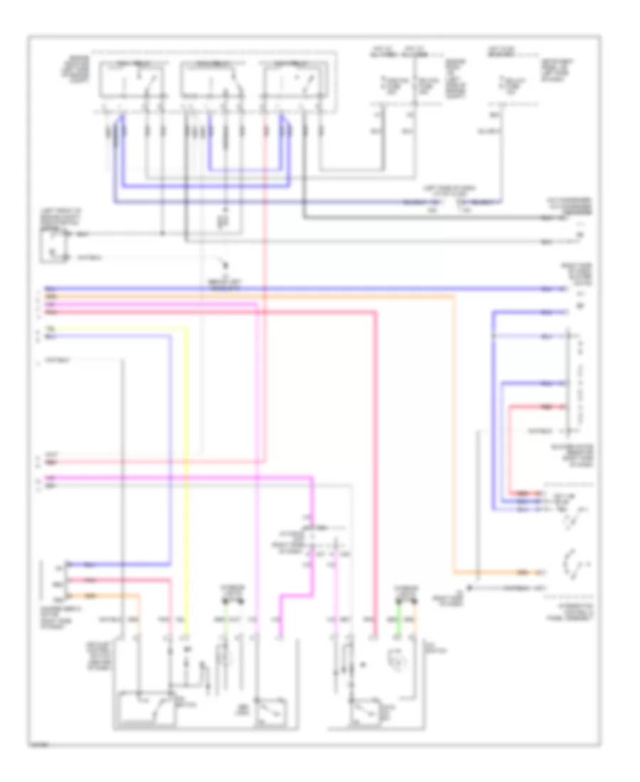 Электросхема кондиционера с ручный управлением (2 из 2) для Scion xB 2009