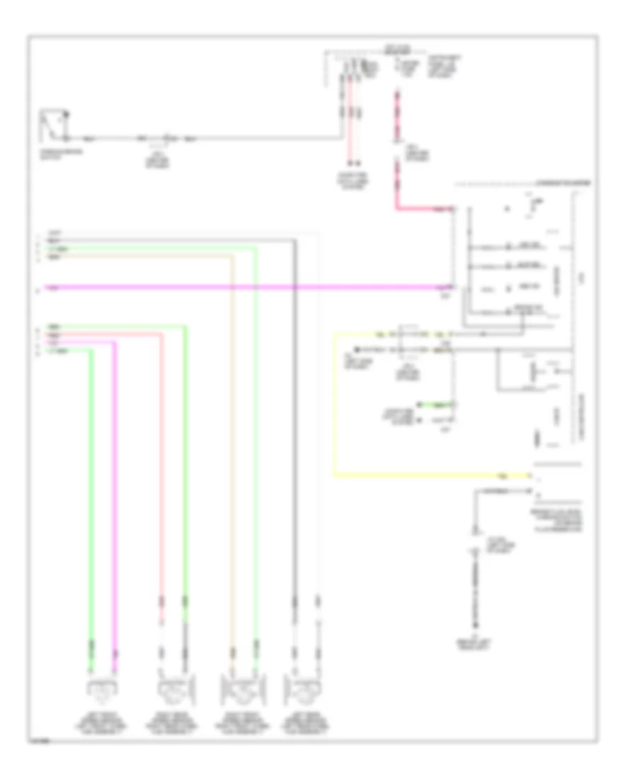 Электросхема антиблокировочной тормозной системы АБС (ABS) (2 из 2) для Scion xB 2009