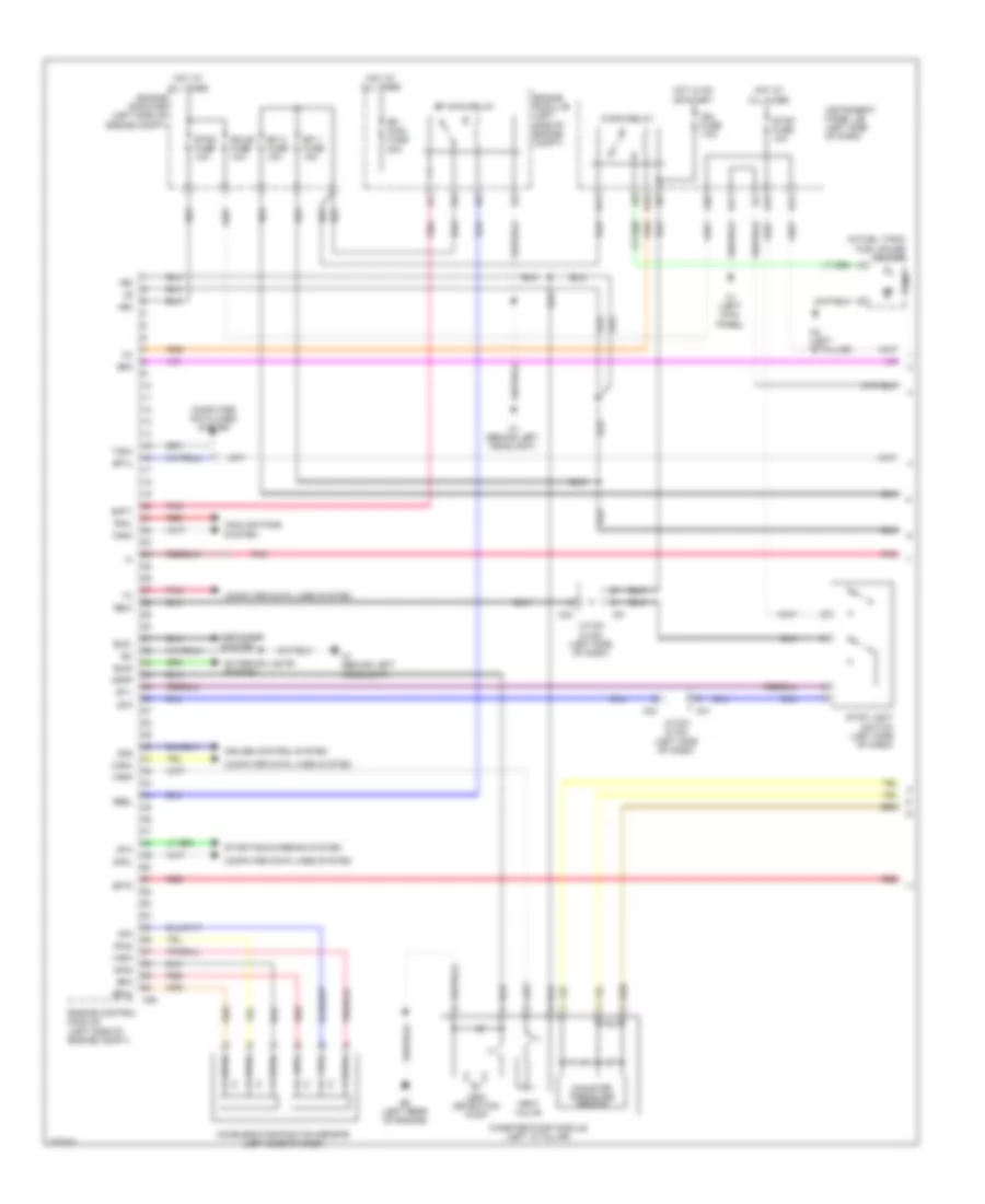 2.4L, Электросхема системы управления двигателем (1 из 4) для Scion xB 2009