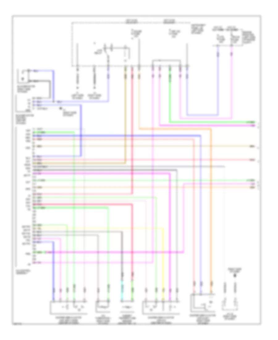 Электросхема кондиционера с ручный управлением (1 из 2) для Scion tC 2010