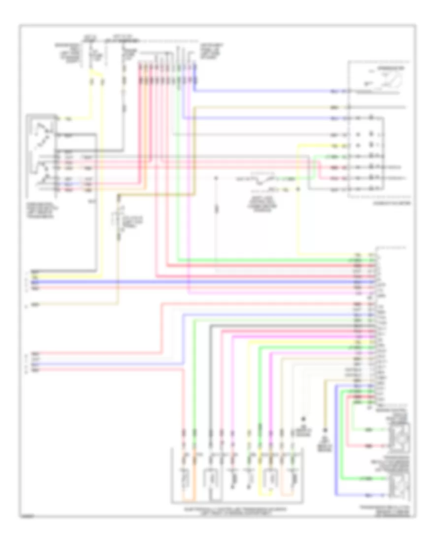 Электросхема коробки передач АКПП (2 из 2) для Scion tC 2010