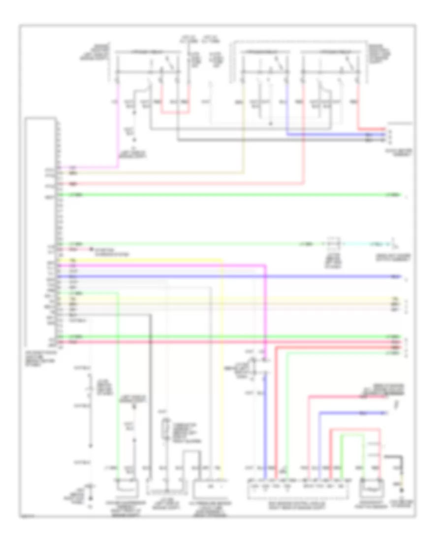 Электросхема кондиционера с ручный управлением (1 из 2) для Scion xD 2010