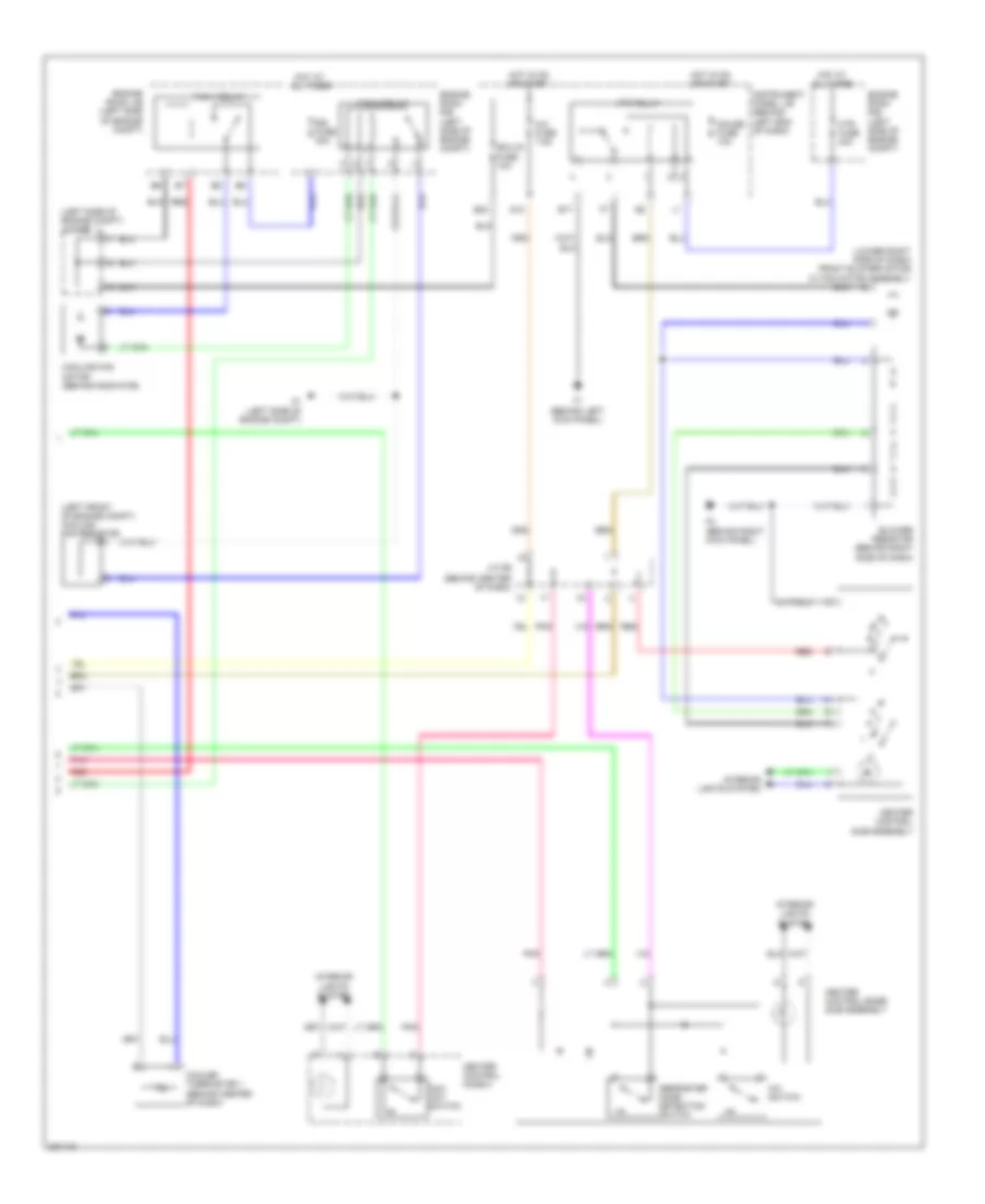 Электросхема кондиционера с ручный управлением (2 из 2) для Scion xD 2010