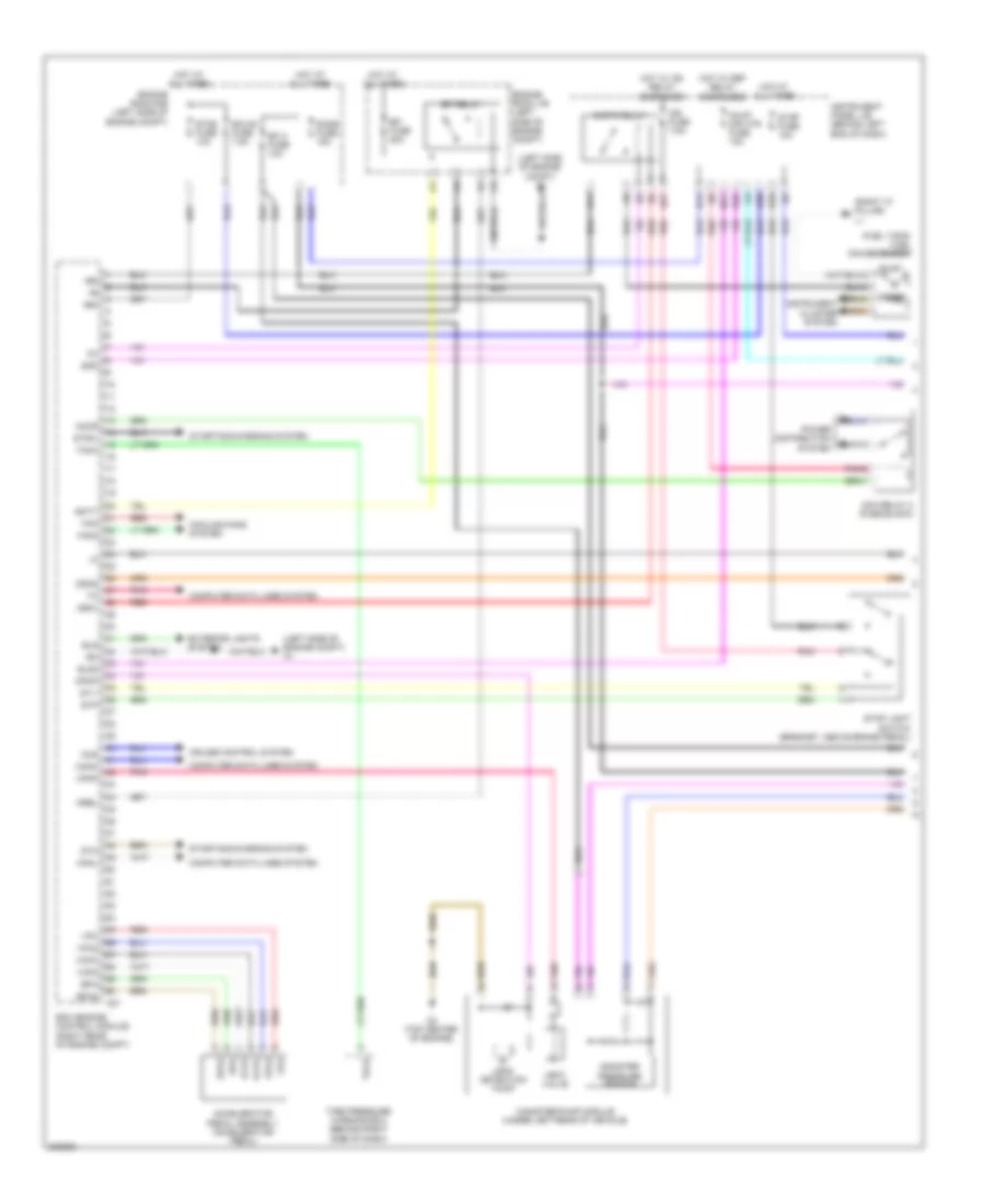 1.8L, Электросхема системы управления двигателем (1 из 4) для Scion xD 2010
