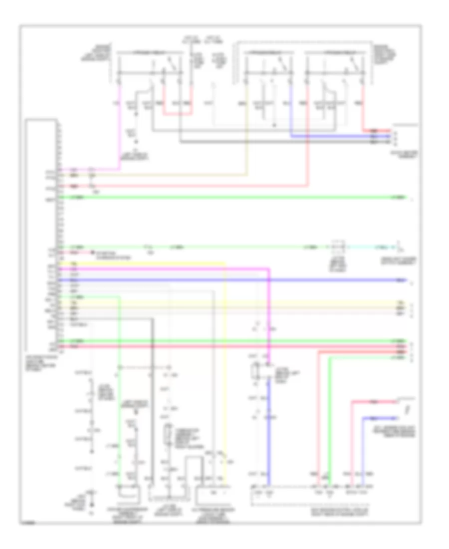 Электросхема кондиционера с ручный управлением (1 из 2) для Scion xD 2011