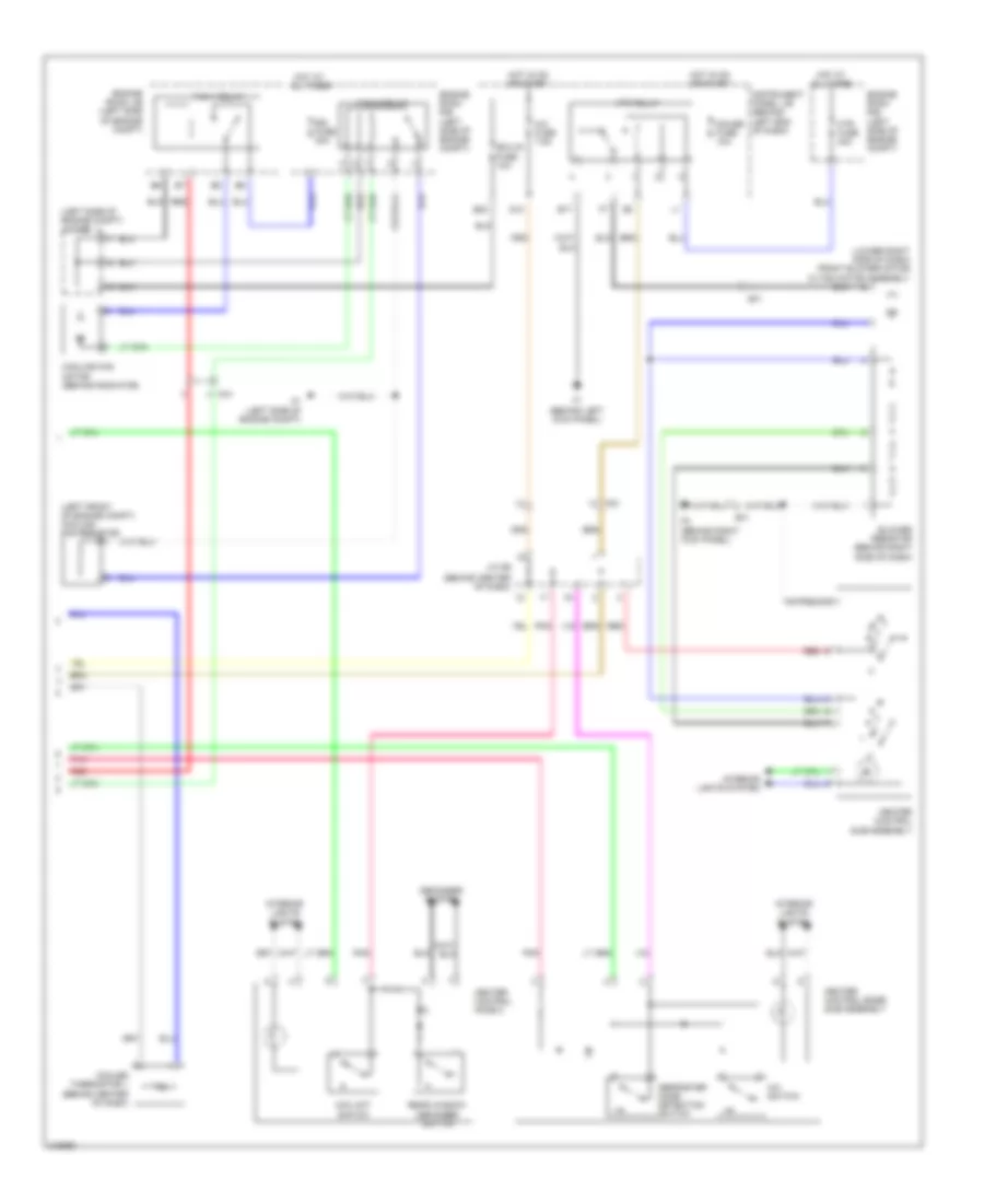 Электросхема кондиционера с ручный управлением (2 из 2) для Scion xD 2011