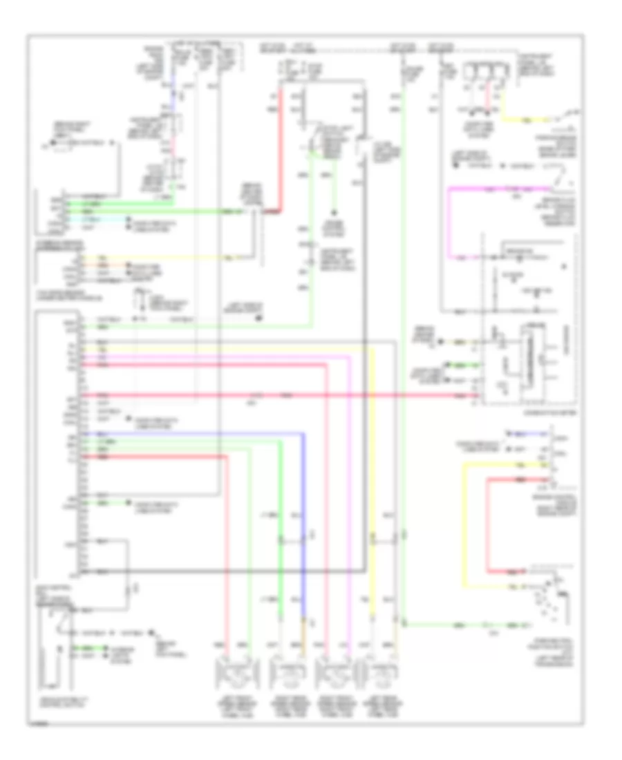 Электросхема антиблокировочной тормозной системы АБС (ABS) для Scion xD 2011