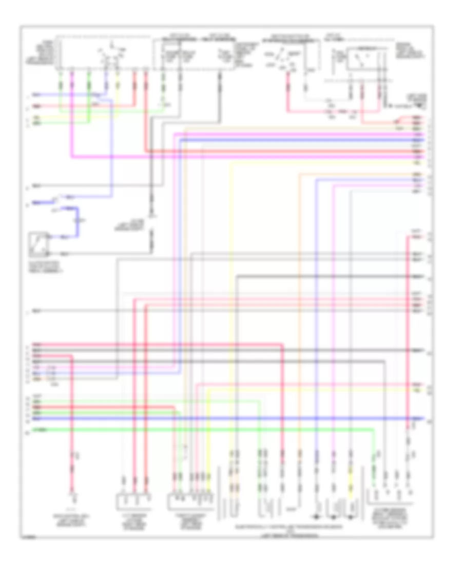 1.8L, Электросхема системы управления двигателем (3 из 4) для Scion xD 2011