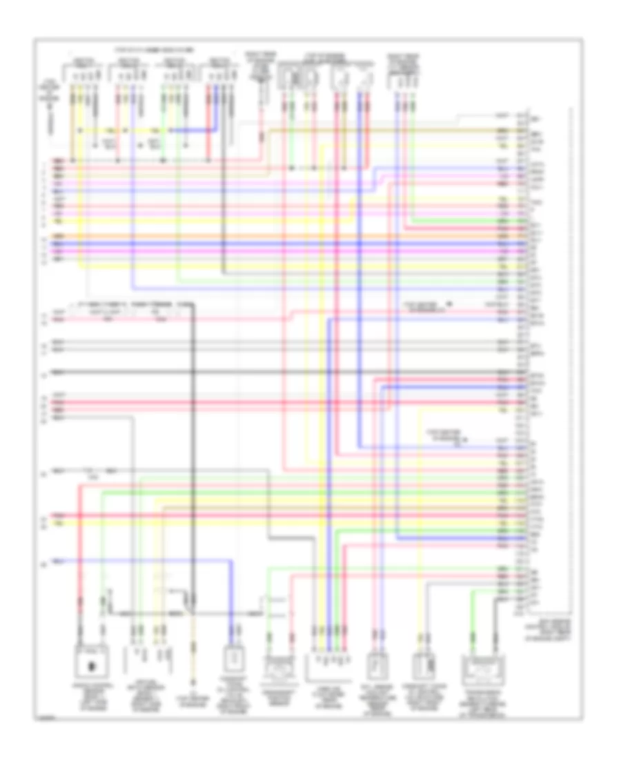 1.8L, Электросхема системы управления двигателем (4 из 4) для Scion xD 2011