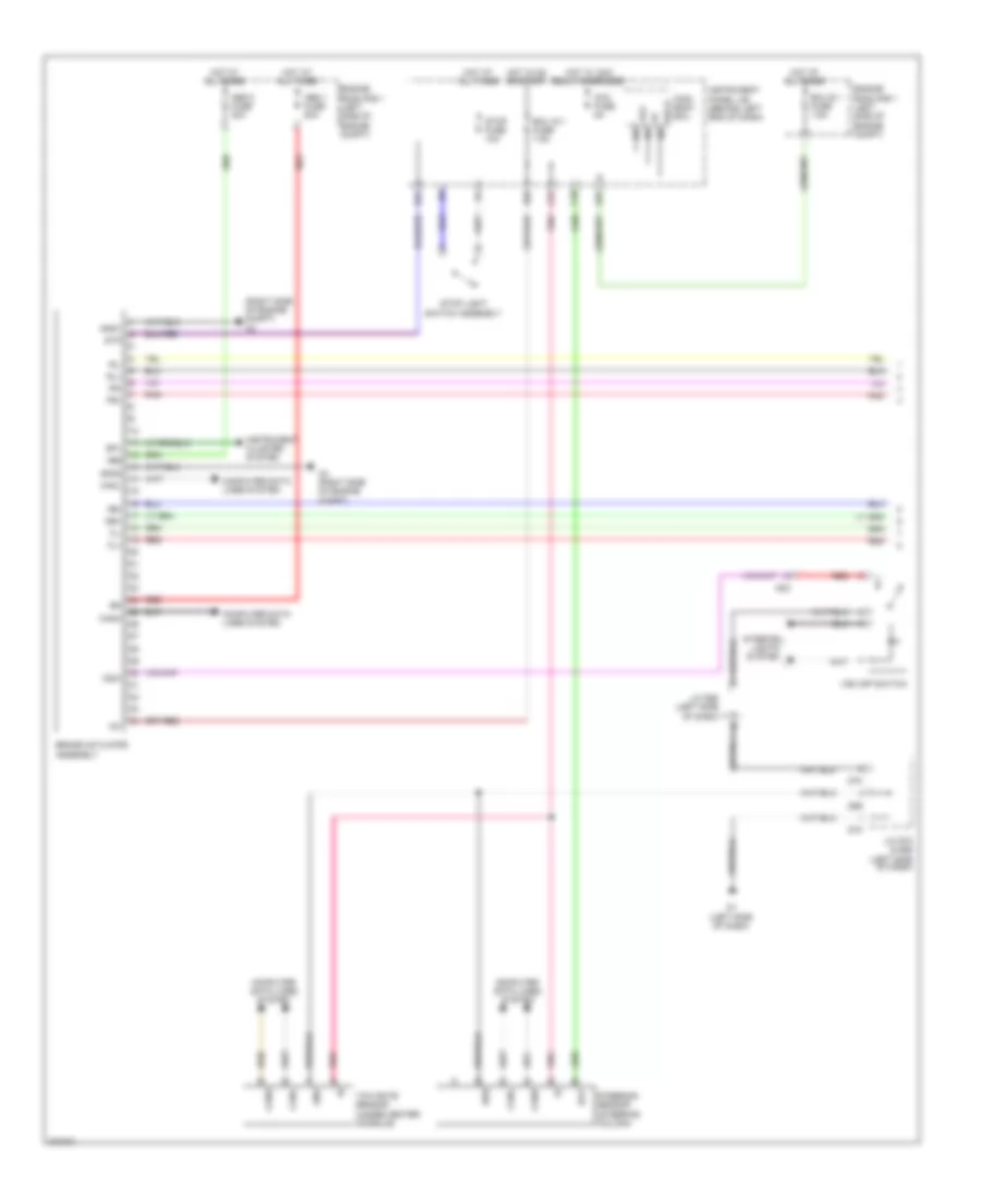 Электросхема антиблокировочной тормозной системы АБС (ABS) (1 из 2) для Scion iQ 2012