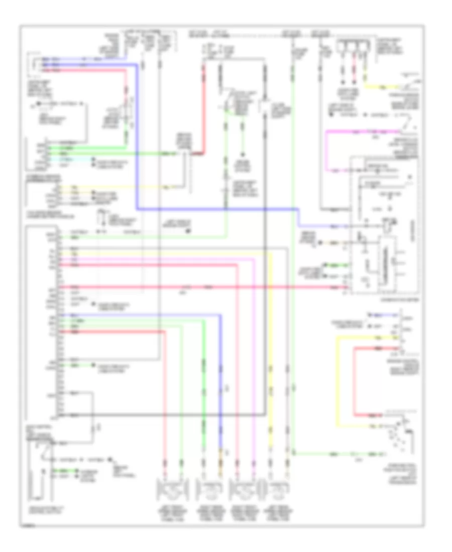 Электросхема антиблокировочной тормозной системы АБС (ABS) для Scion xD 2012