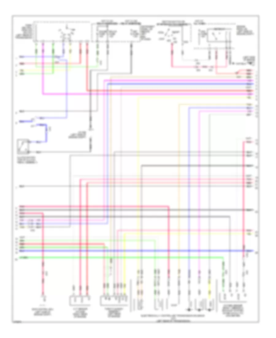1.8L, Электросхема системы управления двигателем (3 из 4) для Scion xD 2012