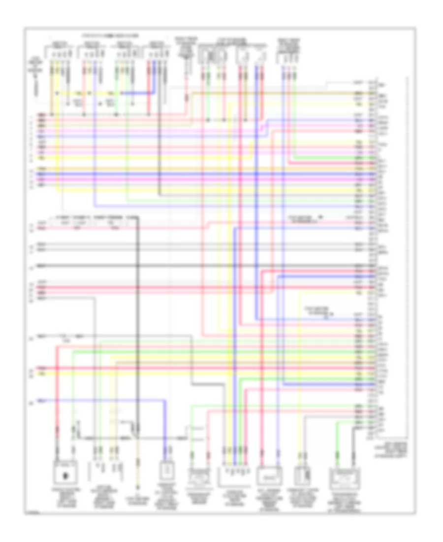 1.8L, Электросхема системы управления двигателем (4 из 4) для Scion xD 2012
