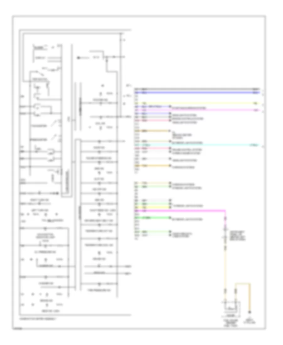 Электросхема панели приборов (1 из 2) для Scion xD 2012