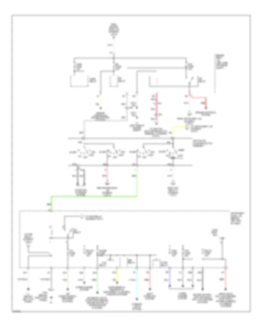 Электросхема блока предохранителей и реле (2 из 3) для Scion xD 2012
