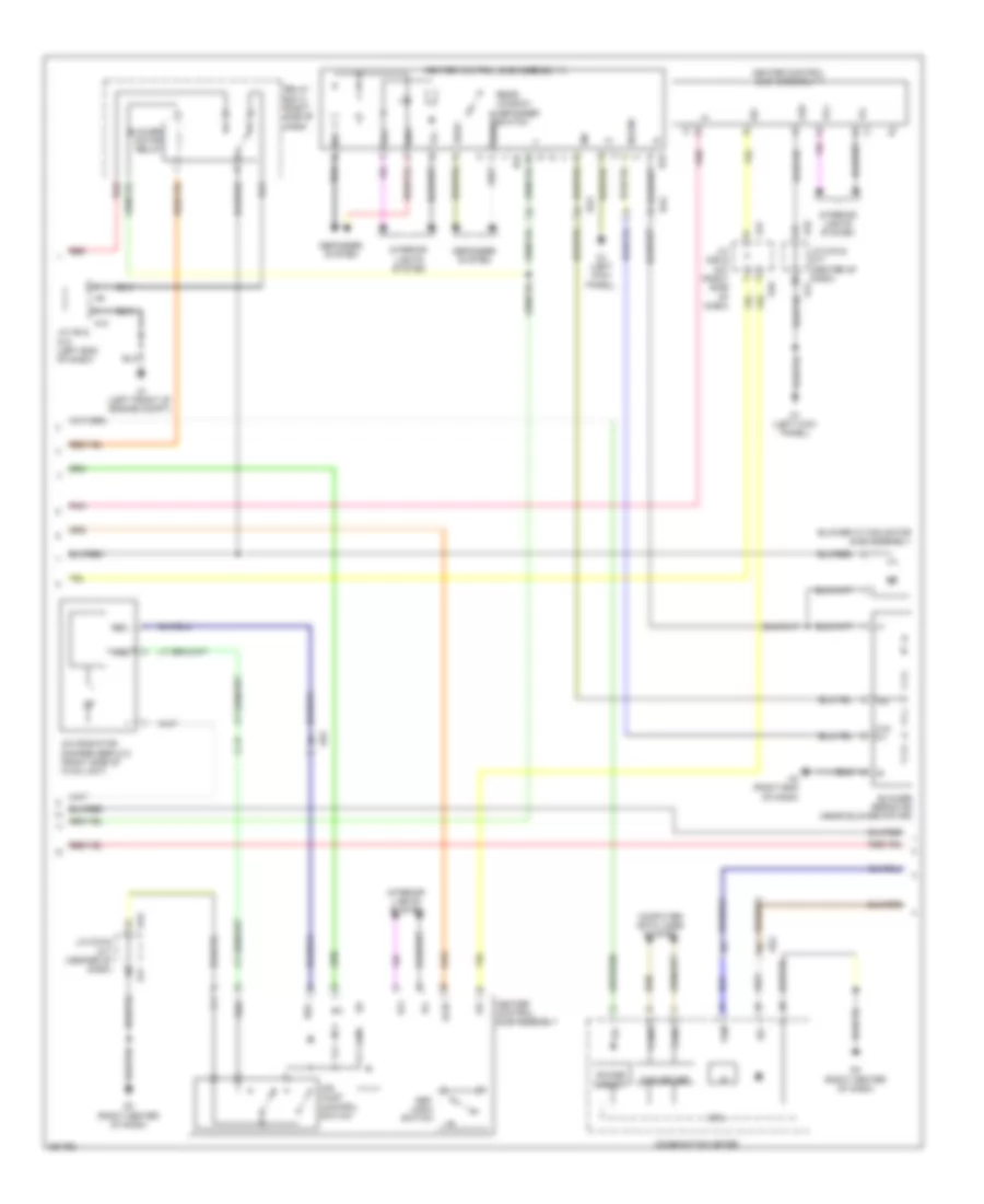 Электросхема кондиционера с ручный управлением (2 из 3) для Scion FR-S 2013