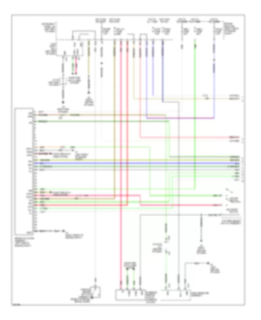 Электросхема антиблокировочной тормозной системы АБС (ABS) (1 из 2) для Scion FR-S 2013