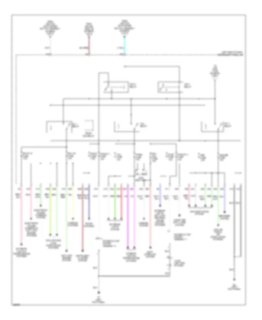 Электросхема блока предохранителей и реле (3 из 3) для Scion FR-S 2013