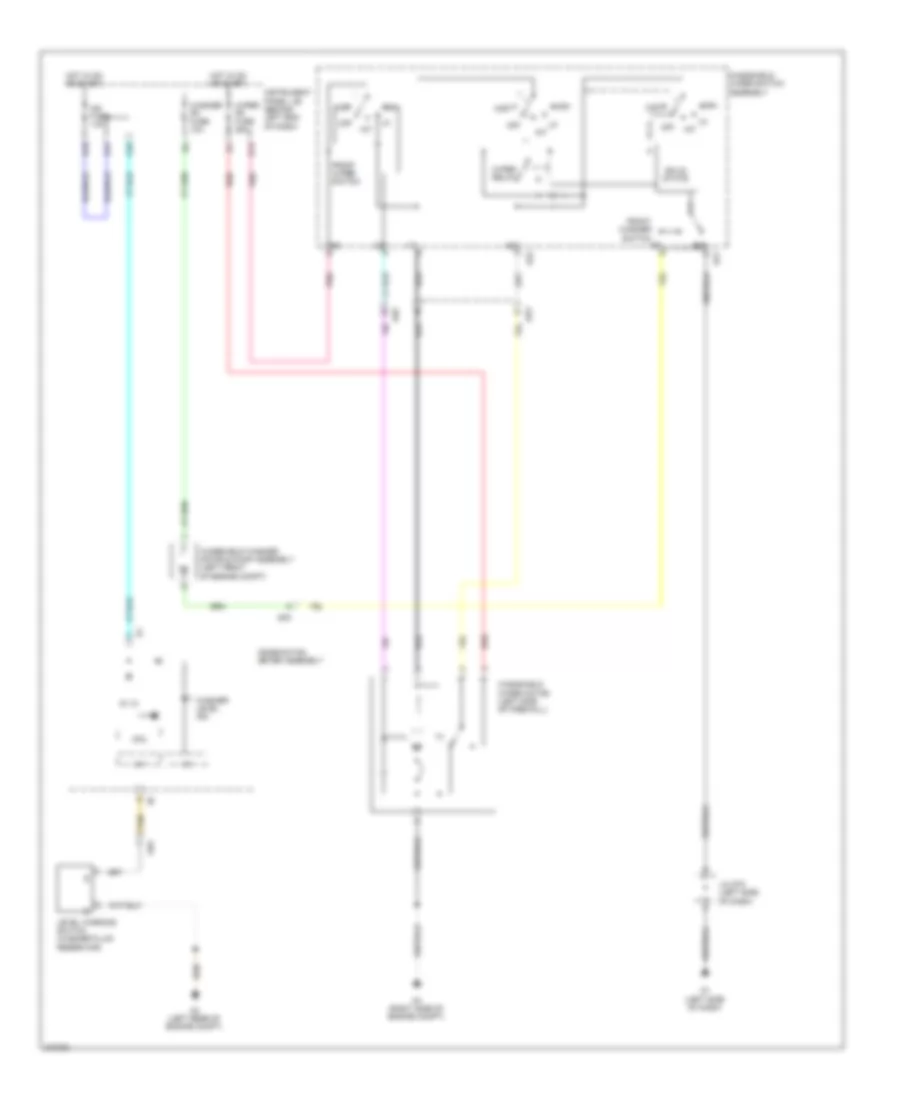 Front WiperWasher Wiring Diagram, Except EV for Scion iQ 2013