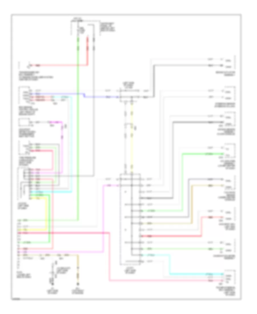 Computer Data Lines Wiring Diagram, Except EV for Scion iQ 2013