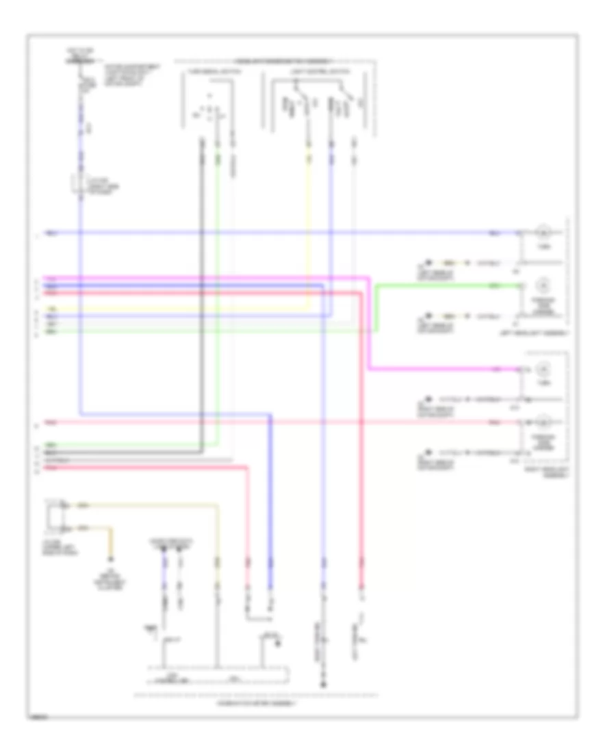 Exterior Lamps Wiring Diagram EV 3 of 3 for Scion iQ 2013