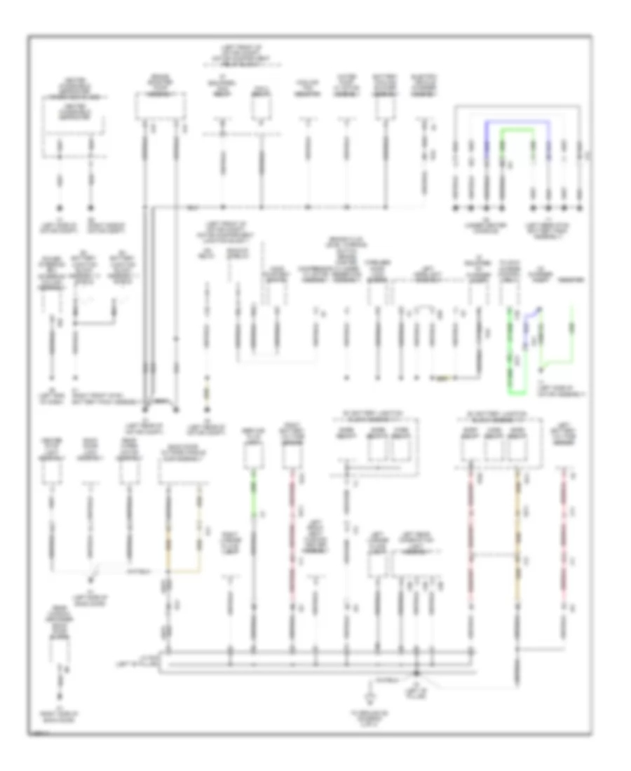 Ground Distribution Wiring Diagram EV 1 of 3 for Scion iQ 2013